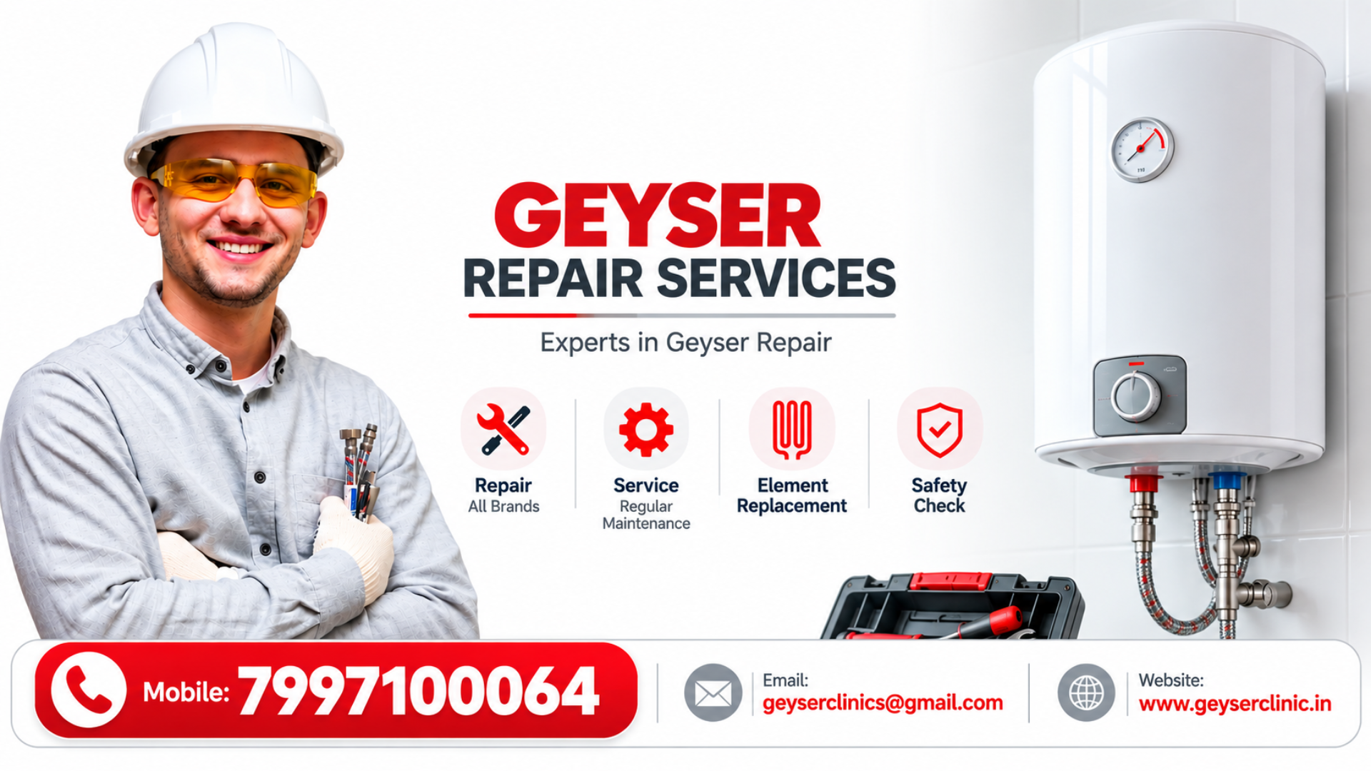 Geyser repair Hyderabad - GEYSER CLINIC