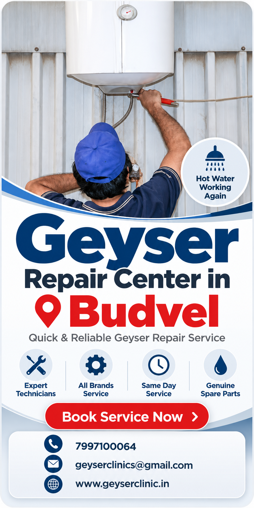 Geyser repair center in Budvel – GEYSER CLINIC