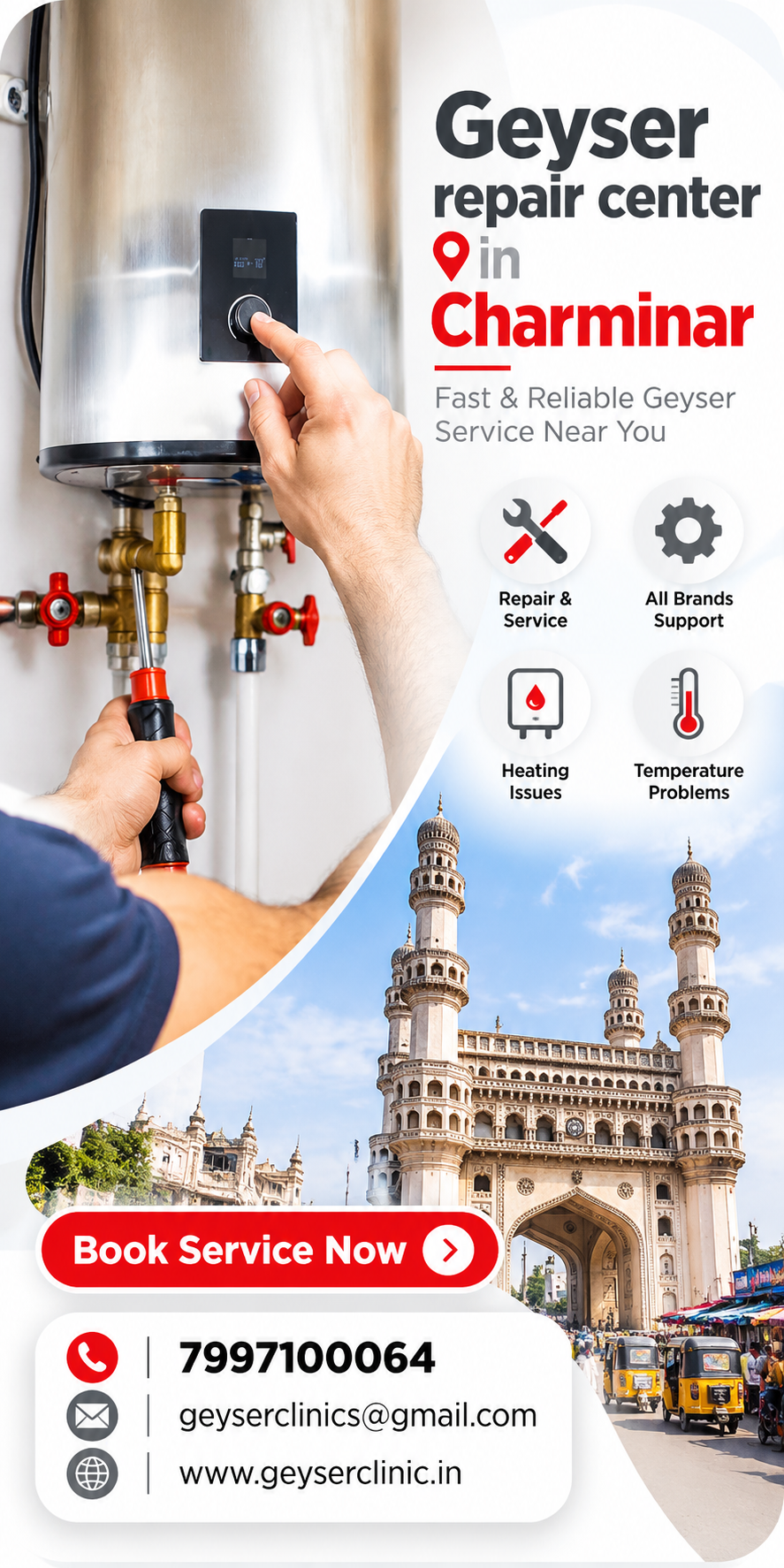 Geyser repair center in Charminar – GEYSER CLINIC