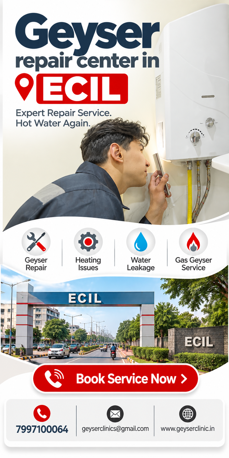 Geyser repair center in ECIL – GEYSER CLINIC