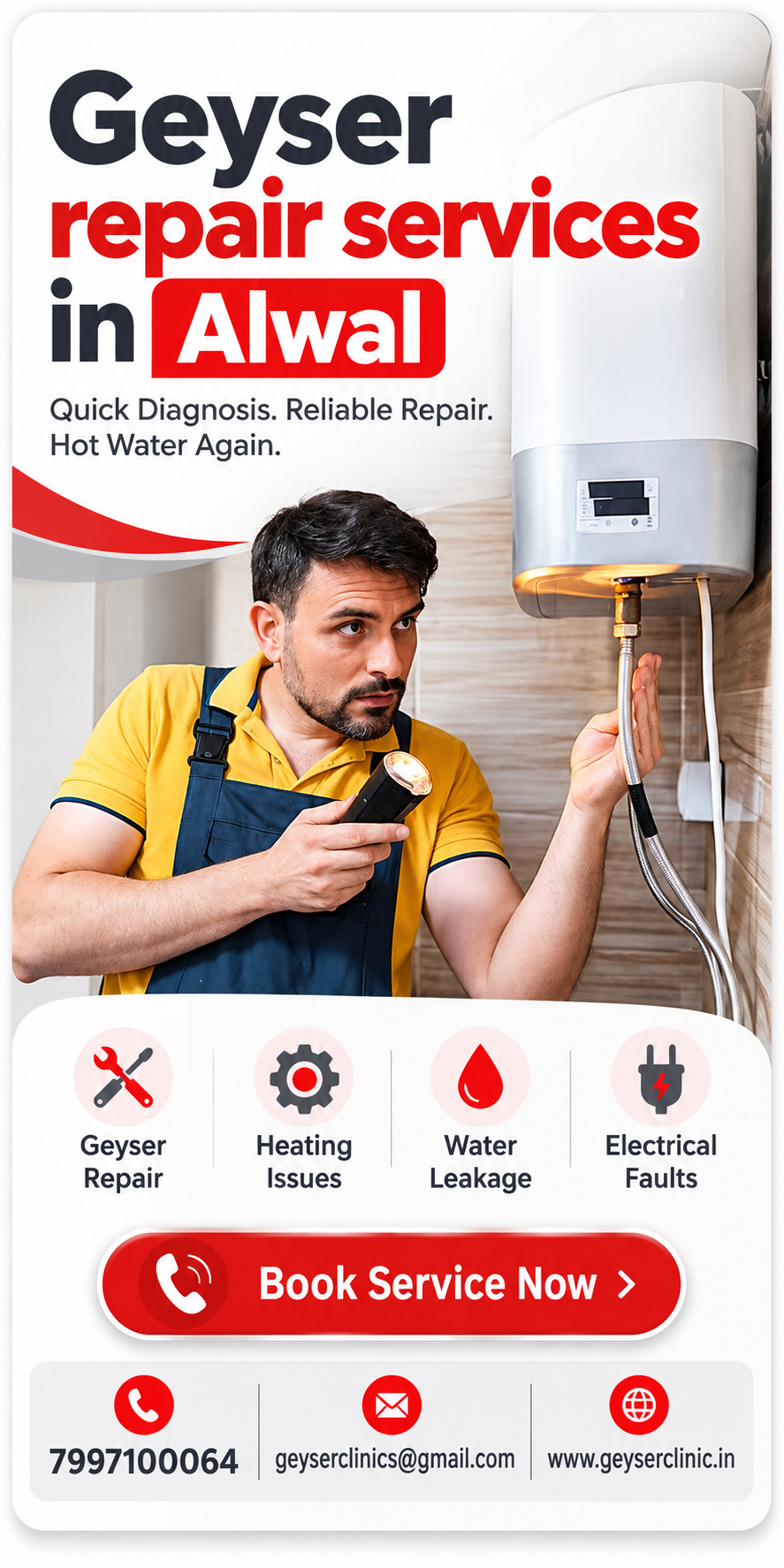 Geyser repair services in Alwal - GEYSER CLINIC