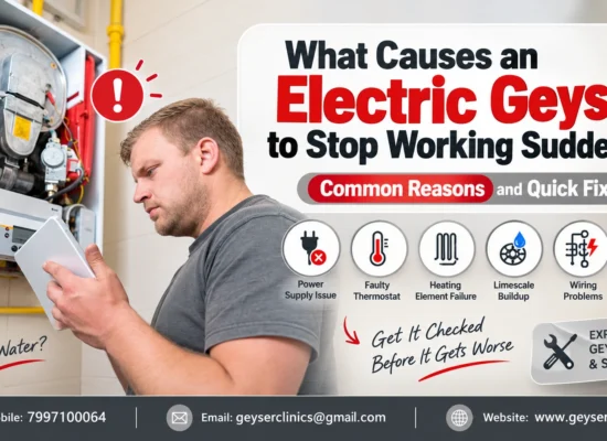Electric geyser stopped working suddenly troubleshooting by GEYSER CLINIC