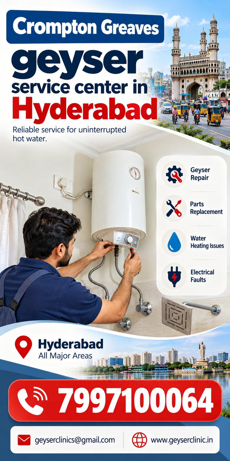 crompton greaves geyser service center in hyderabad – GEYSER CLINIC