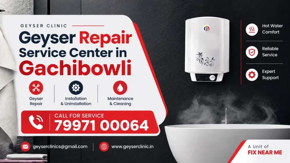 Geyser repair center in Gachibowli, Hyderabad – GEYSER CLINIC