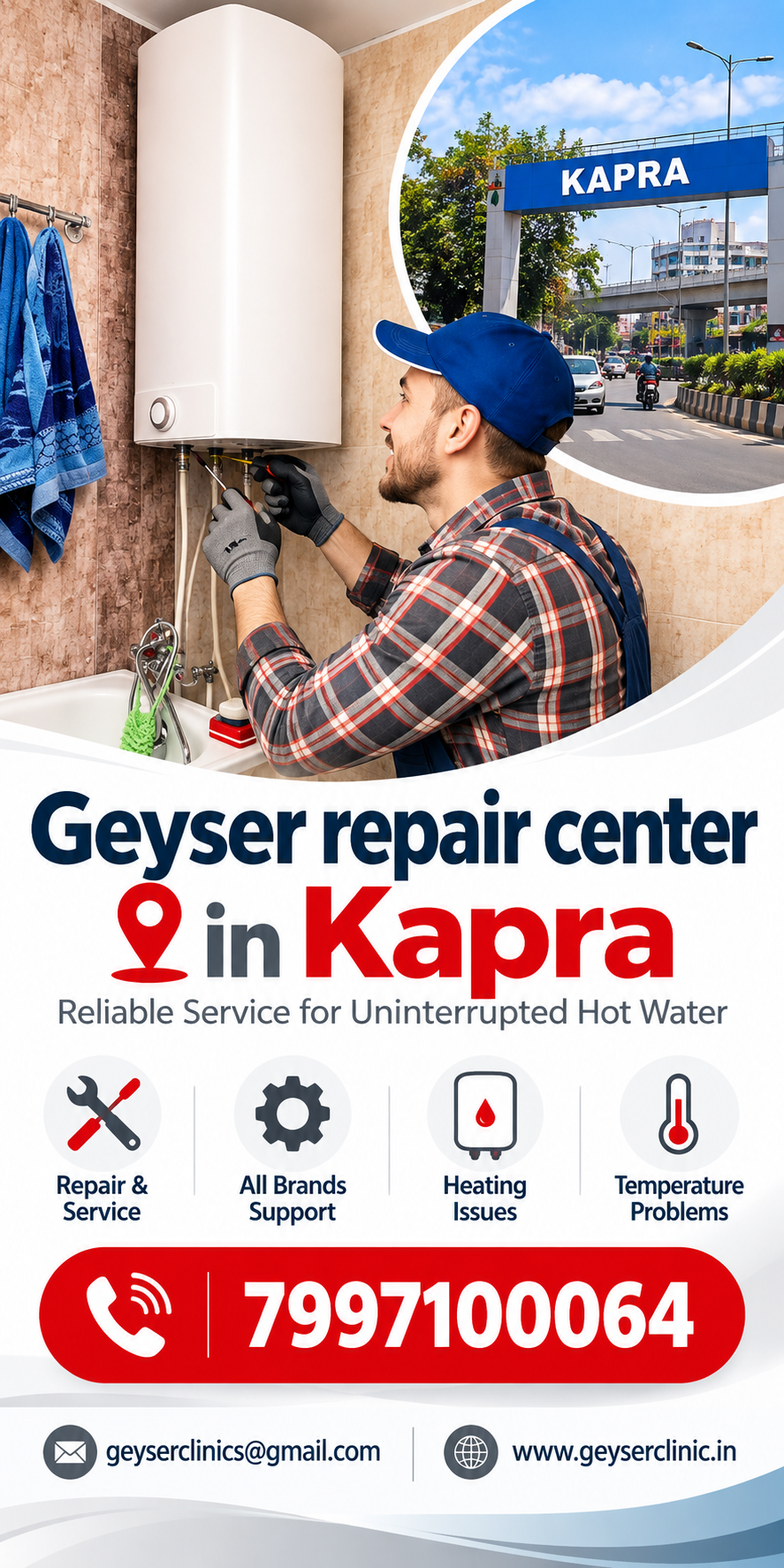 Geyser repair center in Kapra – GEYSER CLINIC