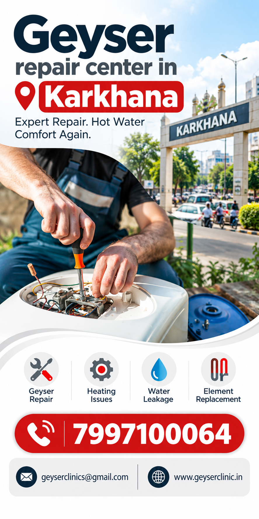 Geyser repair center in Karkhana – GEYSER CLINIC
