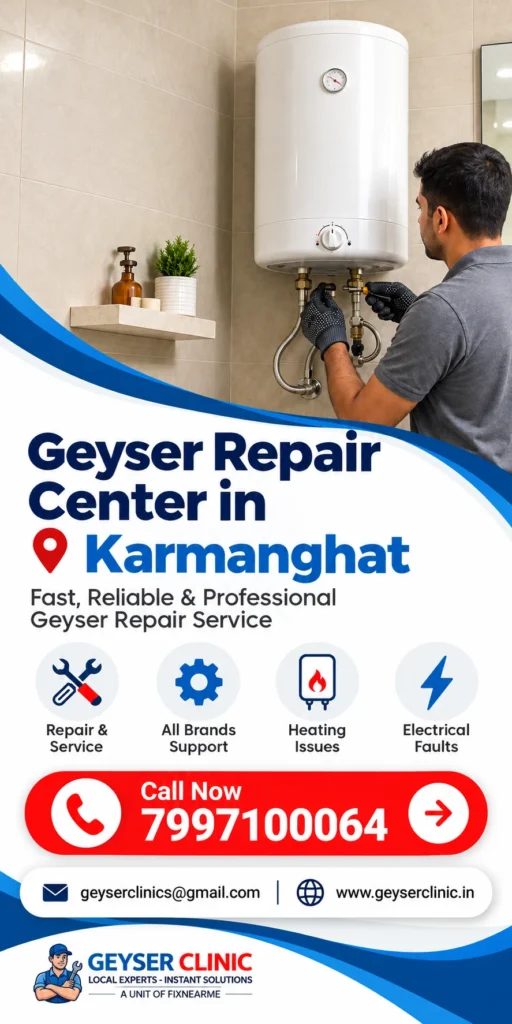 Geyser repair center in Karmanghat – GEYSER CLINIC