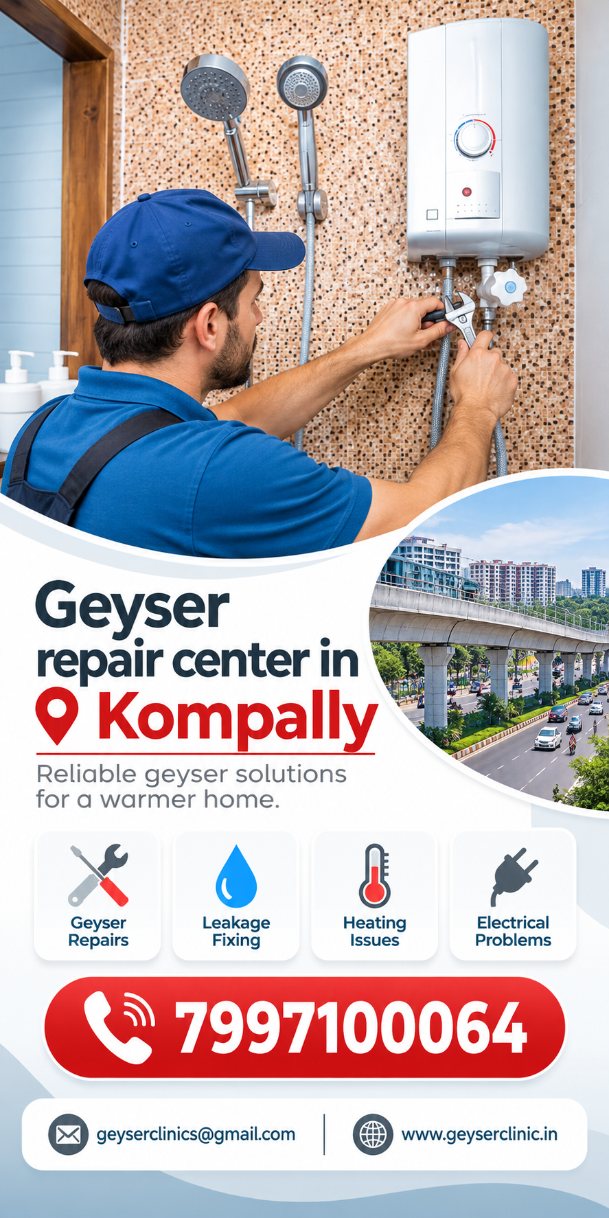 Geyser repair center in Kompally – GEYSER CLINIC