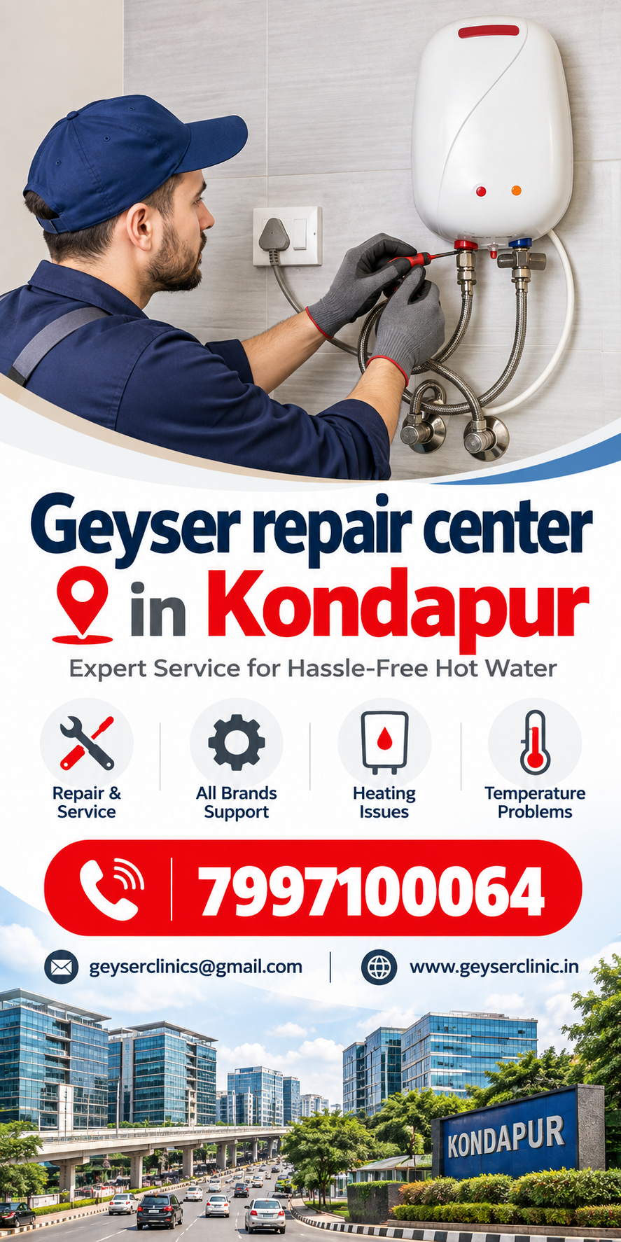 Geyser repair center in Kondapur – GEYSER CLINIC