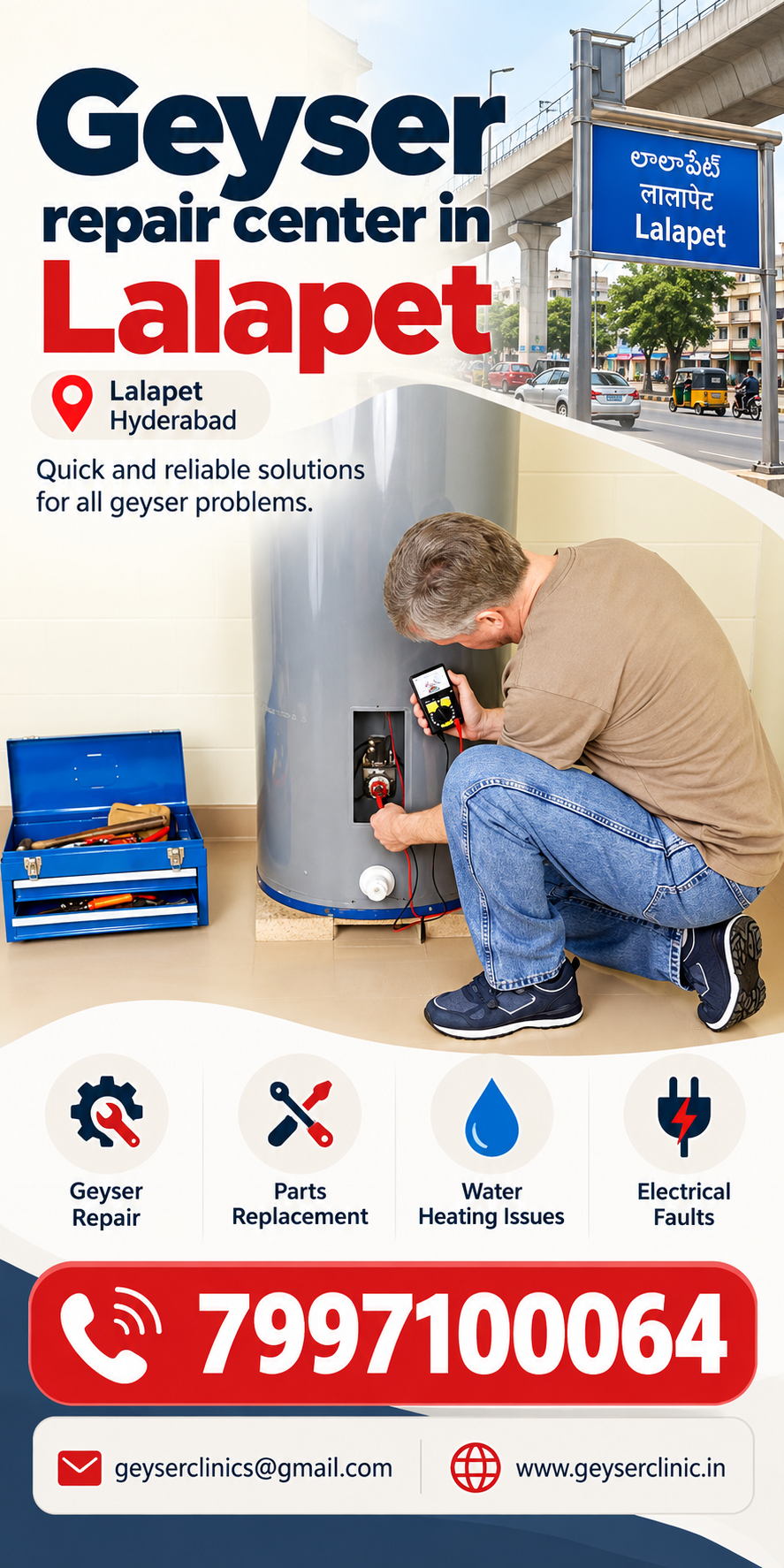 Geyser repair center in Lalapet – GEYSER CLINIC