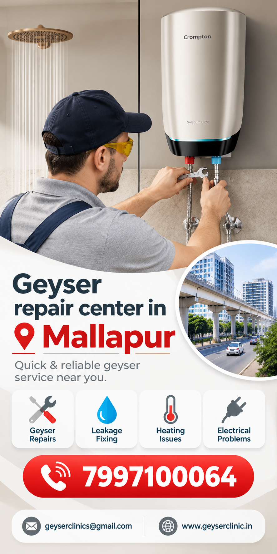 Geyser repair center in Mallapur – GEYSER CLINIC