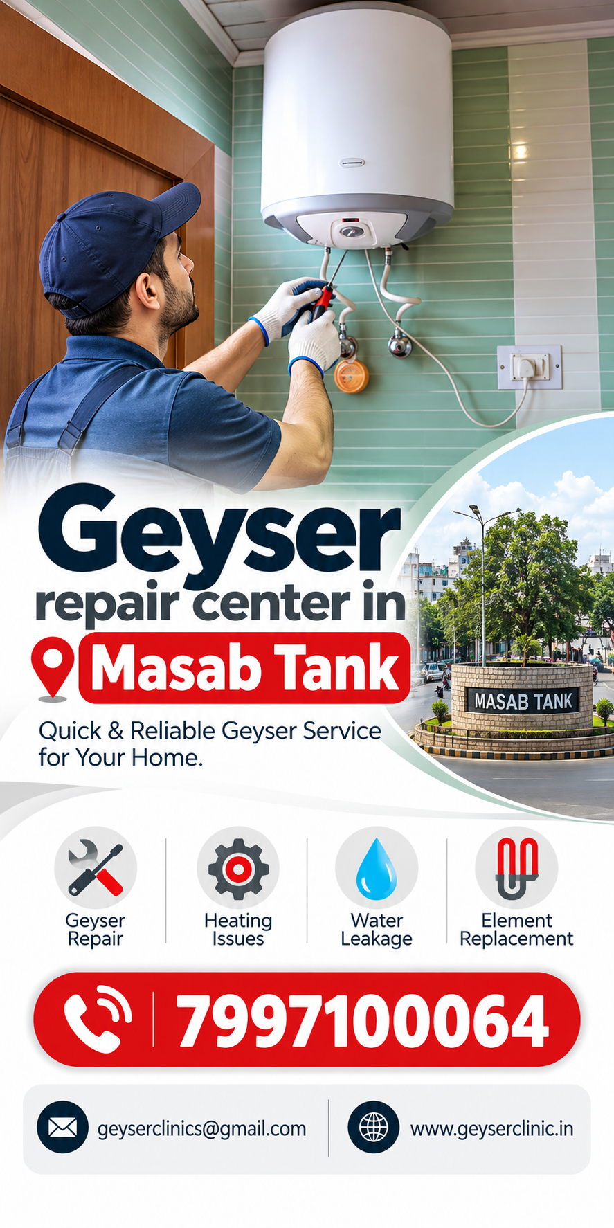 Geyser repair center in Masab Tank – GEYSER CLINIC
