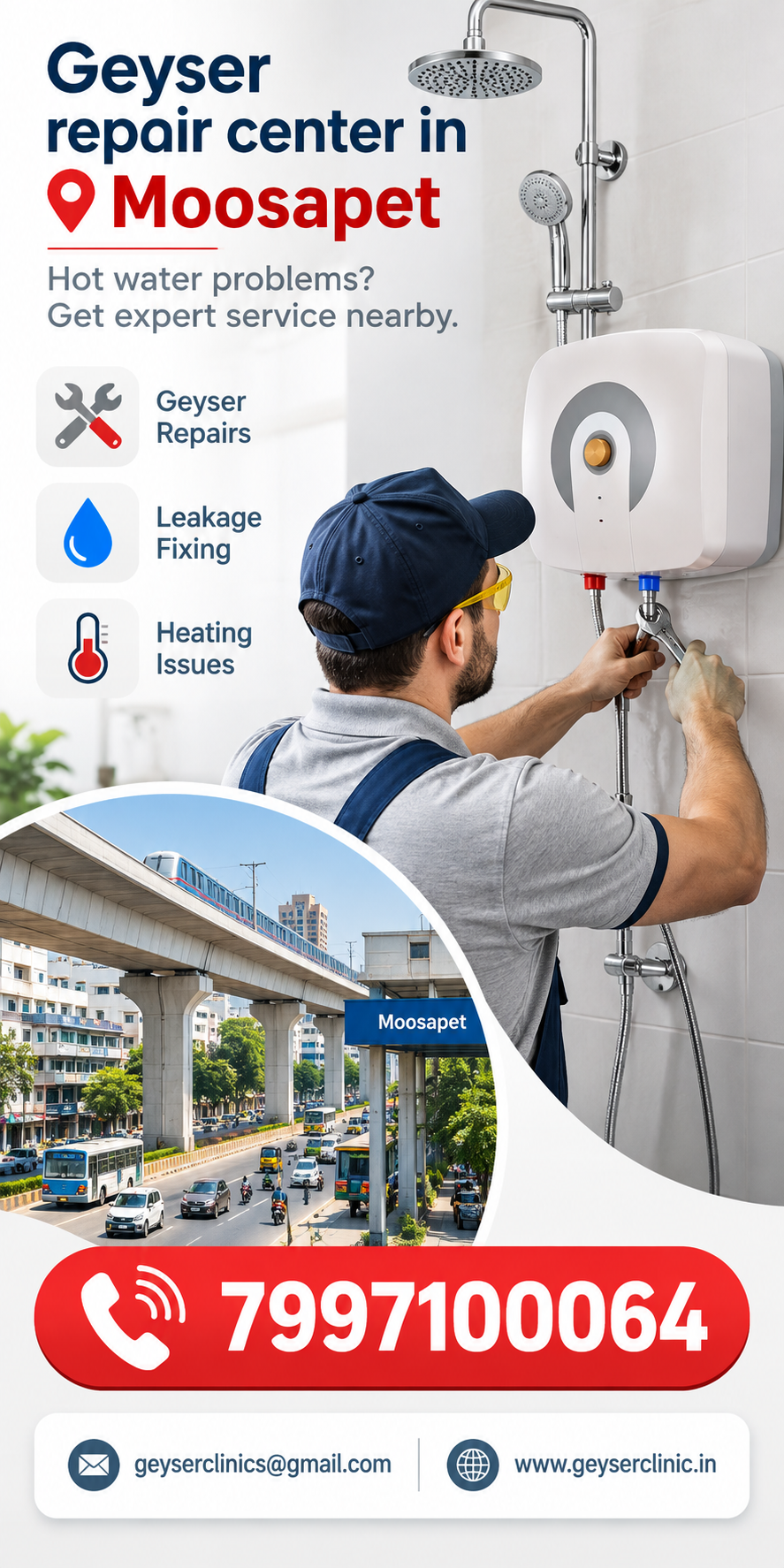 Geyser repair center in Moosapet – GEYSER CLINIC