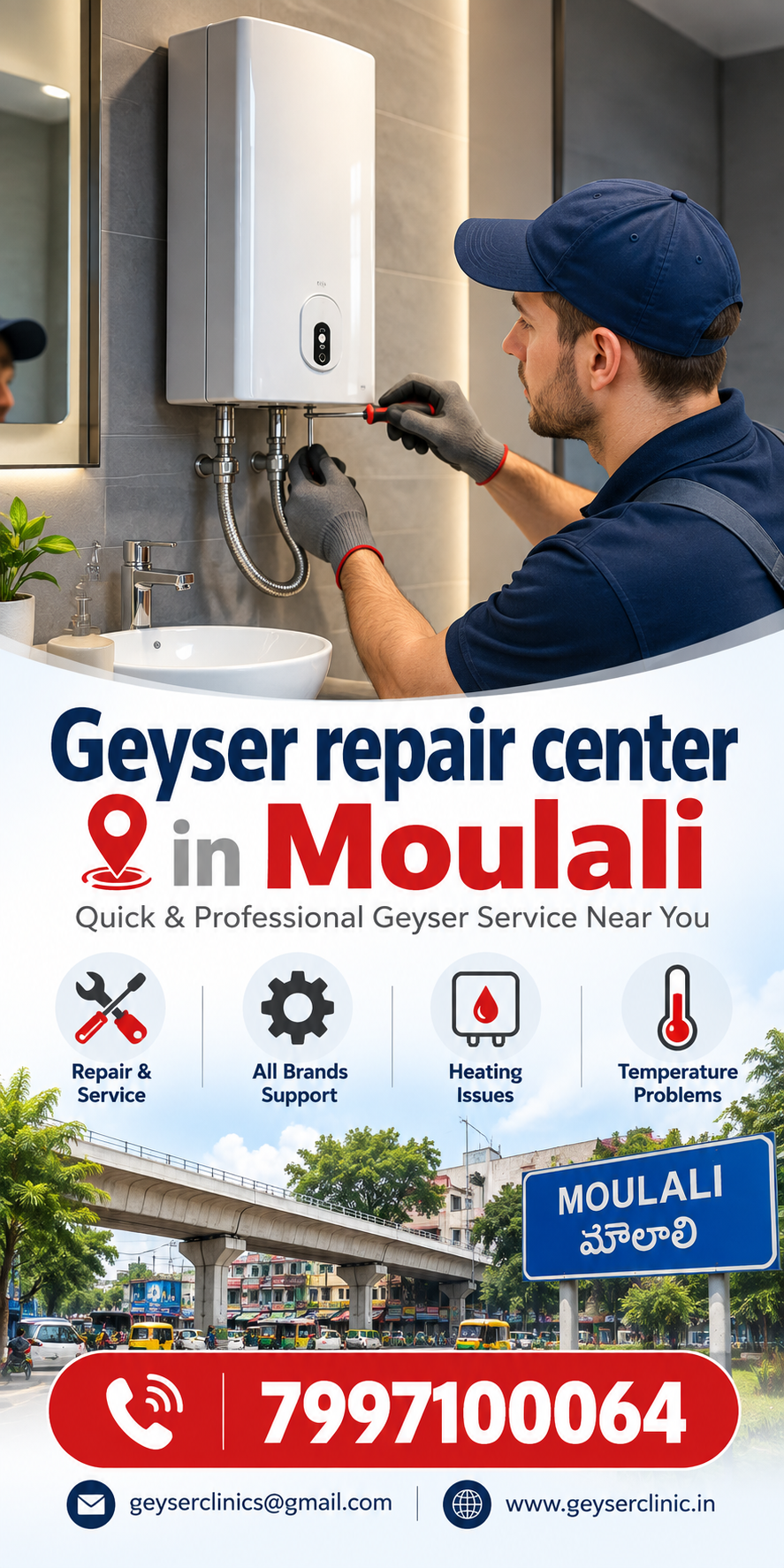 Geyser repair center in Moulali – GEYSER CLINIC
