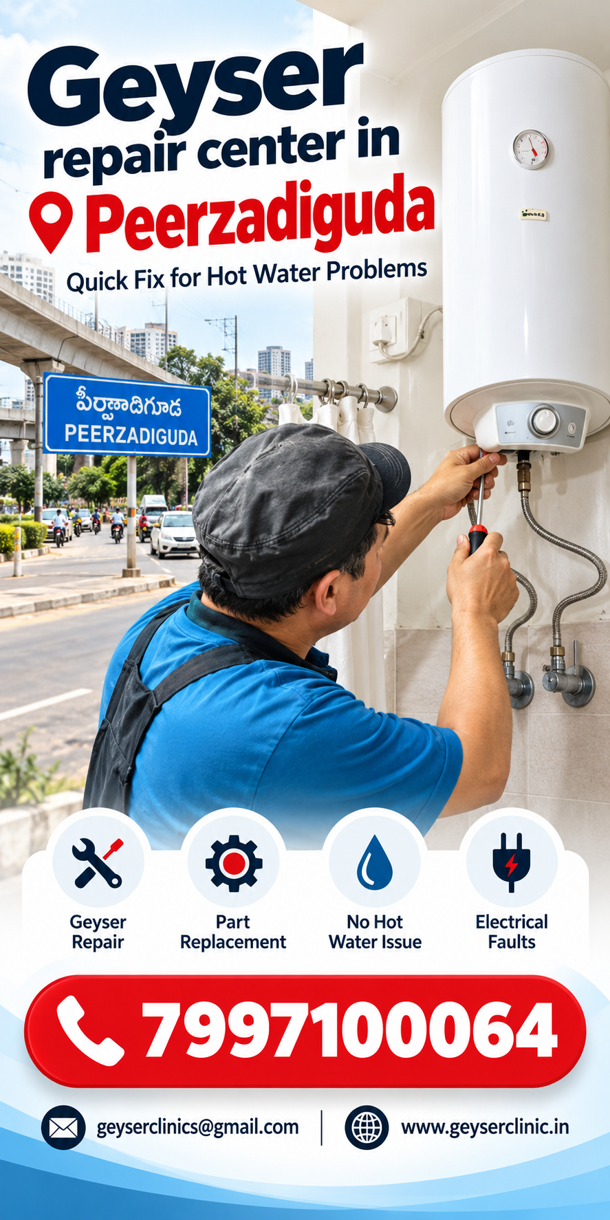 Geyser repair center in Peerzadiguda – GEYSER CLINIC