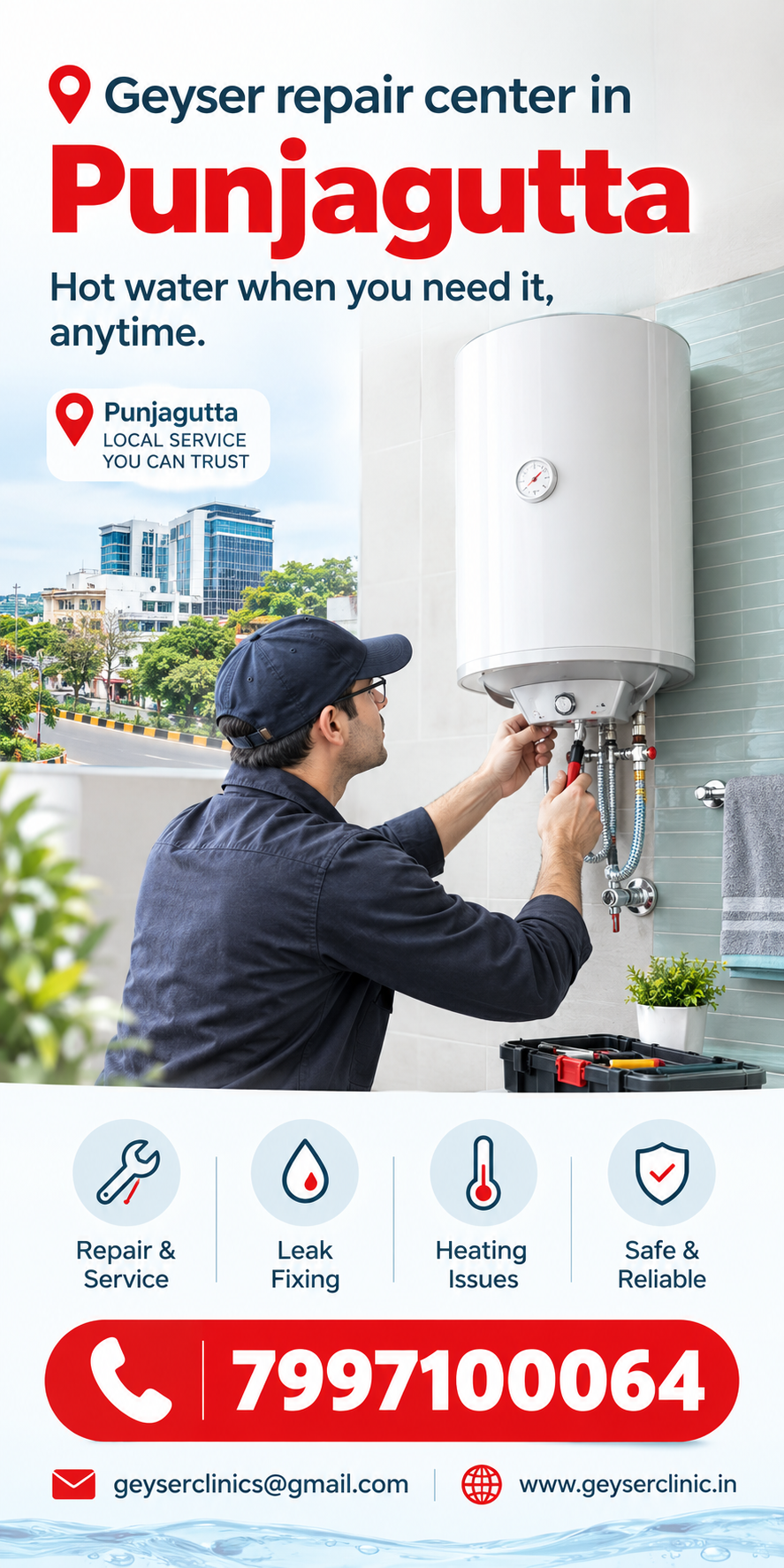 Geyser repair center in Punjagutta – GEYSER CLINIC