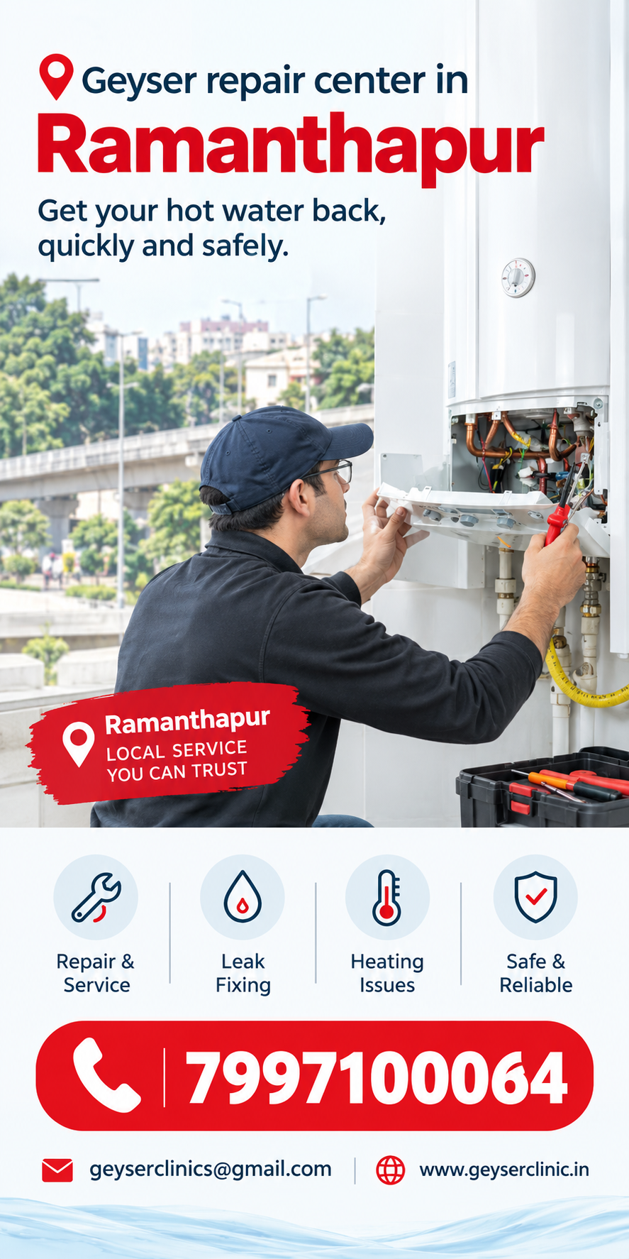 Geyser repair center in Ramanthapur – GEYSER CLINIC
