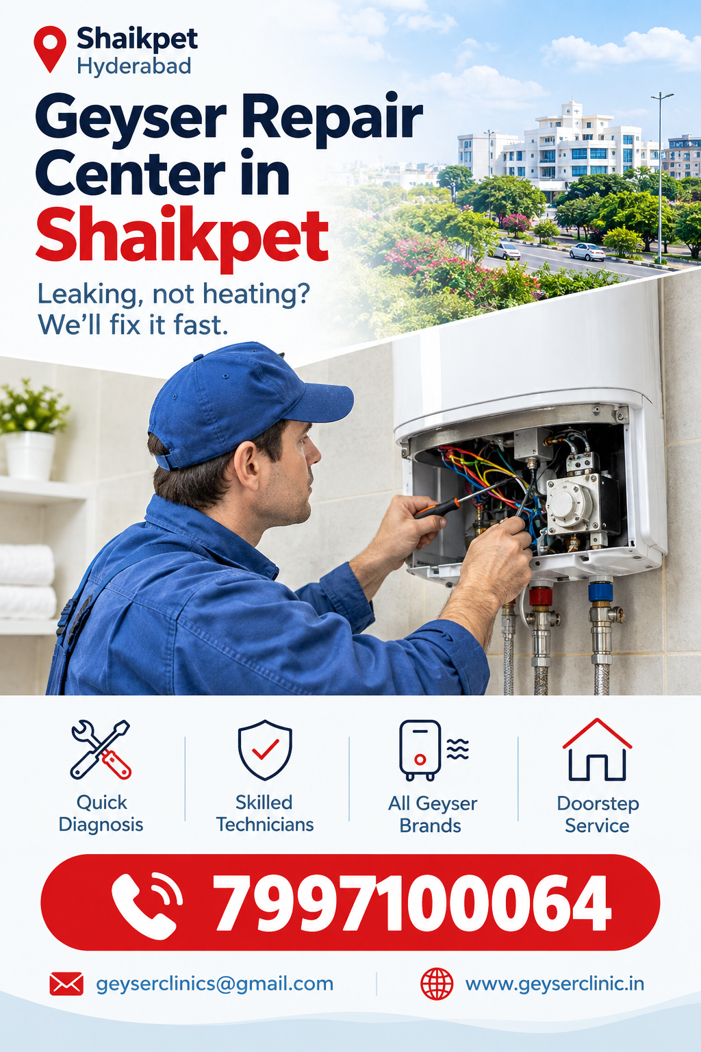Geyser repair center in Shaikpet – GEYSER CLINIC
