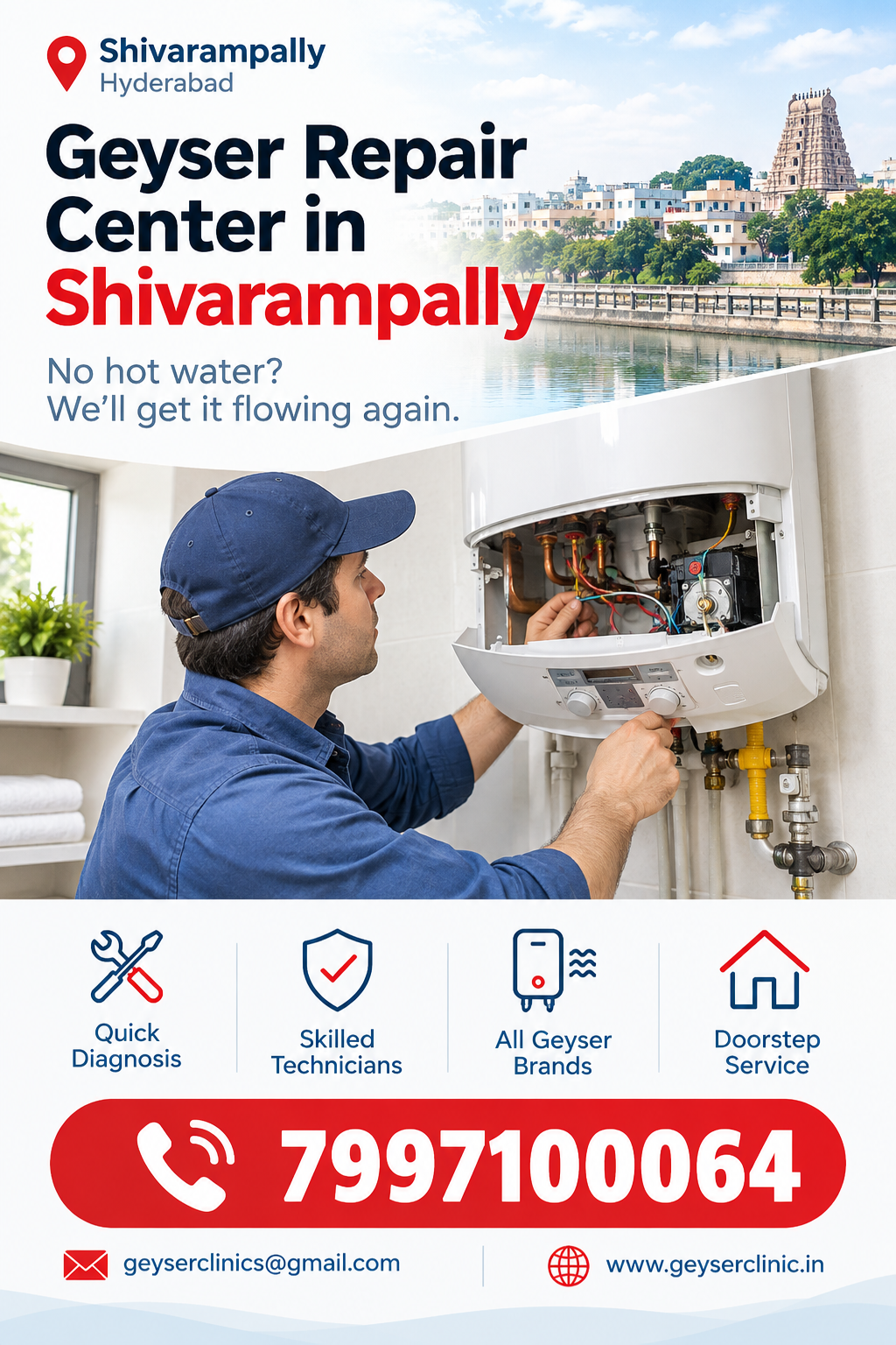 Geyser repair center in Shivarampally – GEYSER CLINIC