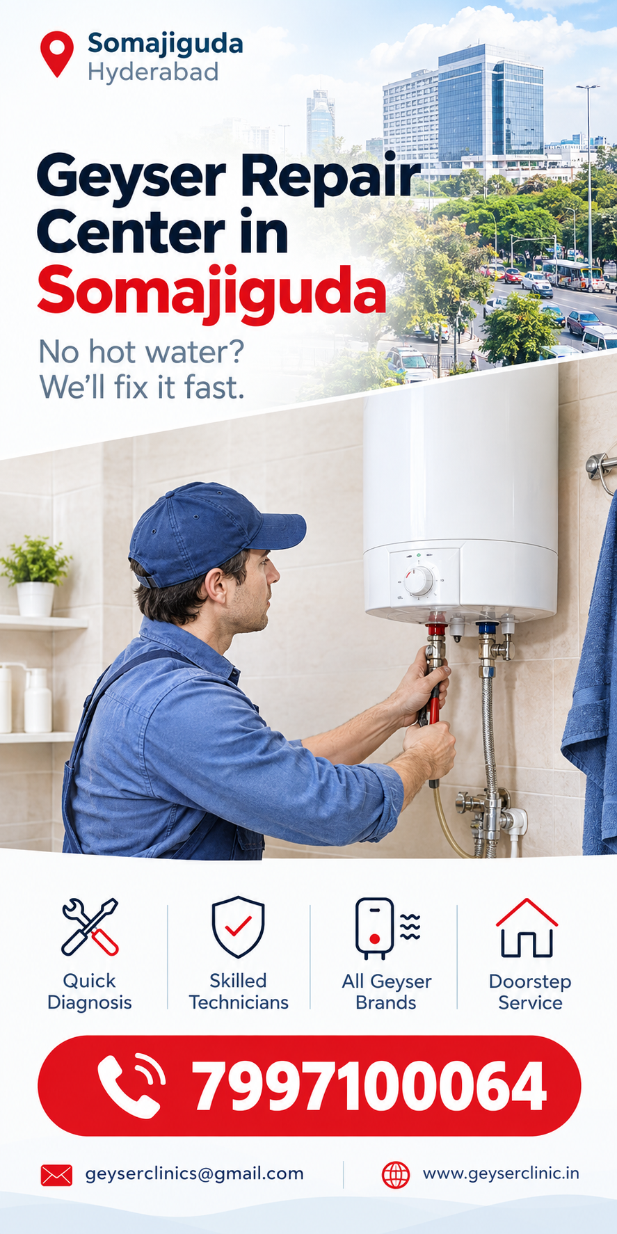 Geyser repair center in Somajiguda – GEYSER CLINIC