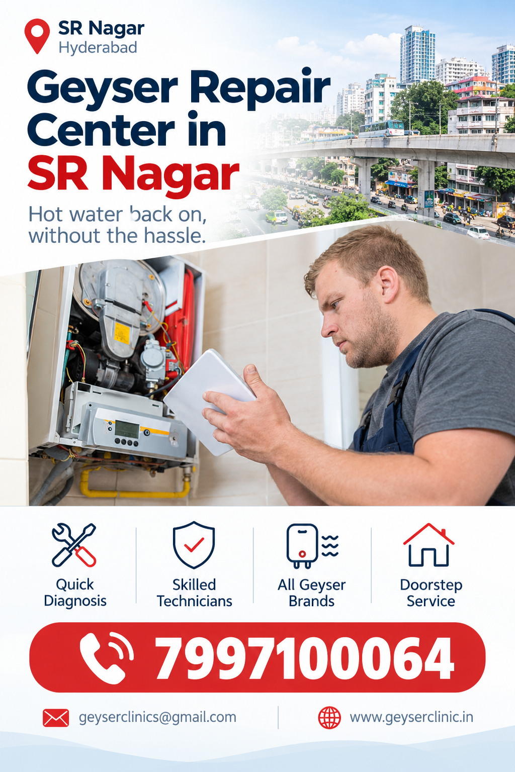 Geyser repair center in SR Nagar – GEYSER CLINIC