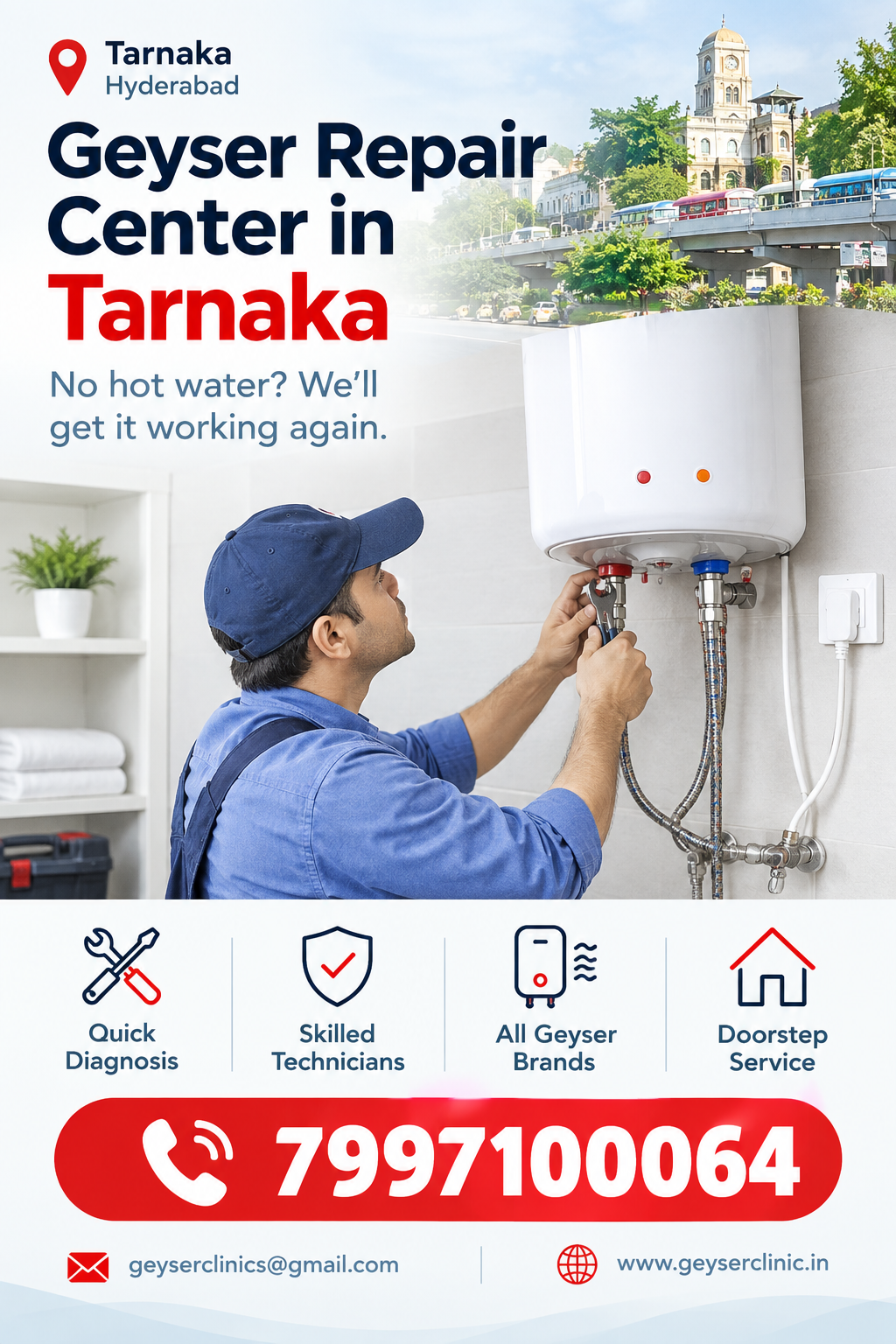 Geyser repair center in Tarnaka – GEYSER CLINIC