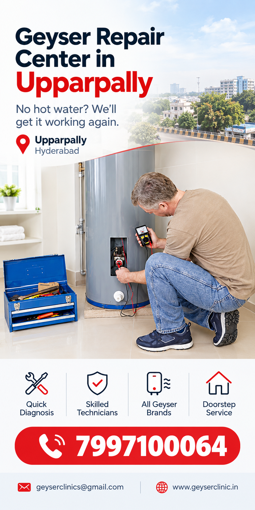 Geyser repair center in Upparpally – GEYSER CLINIC