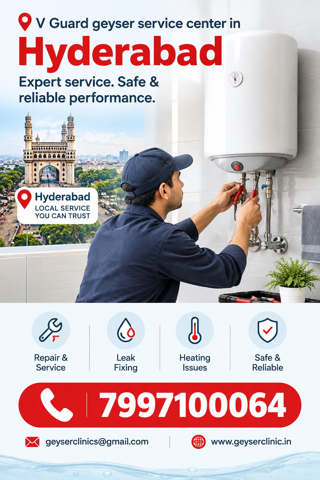 v guard geyser service center in hyderabad – GEYSER CLINIC